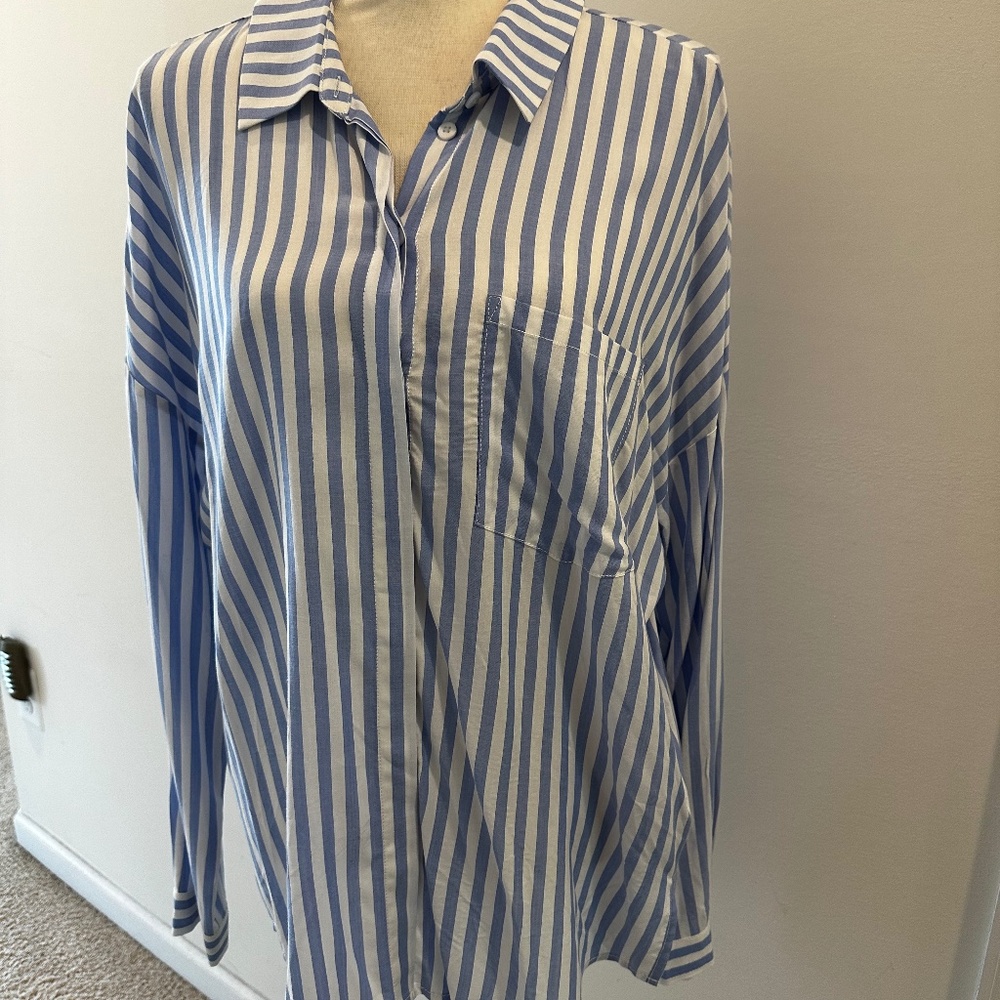 Sanctuary Tie Back Boyfriend Top, NWT, Sz XSmall